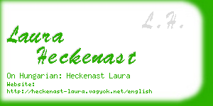 laura heckenast business card